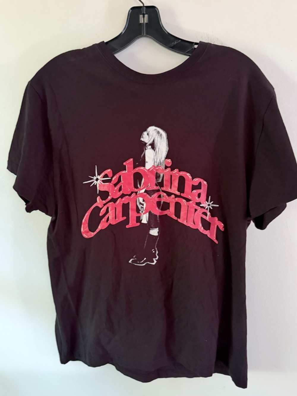 Sabrina Carpenter Target‎ Black T-Shirt Short Sleeve Large